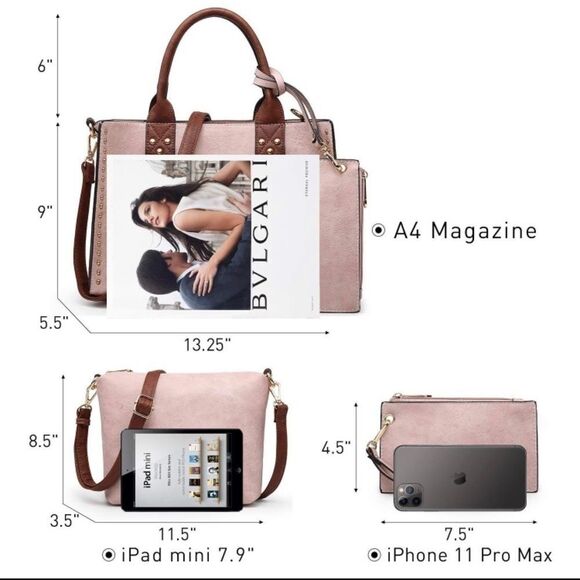 ⭐️Host Pick⭐️3 N 1 Chic Studded Handbag - Picture 7 of 12